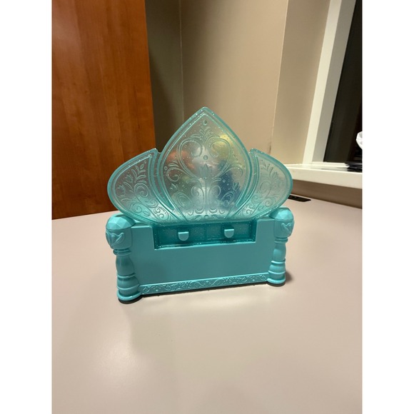 Disney Frozen Young Elsa Anna Olaf Musical Jewelry Box Jakks Pacific Teal - Picture 4 of 10